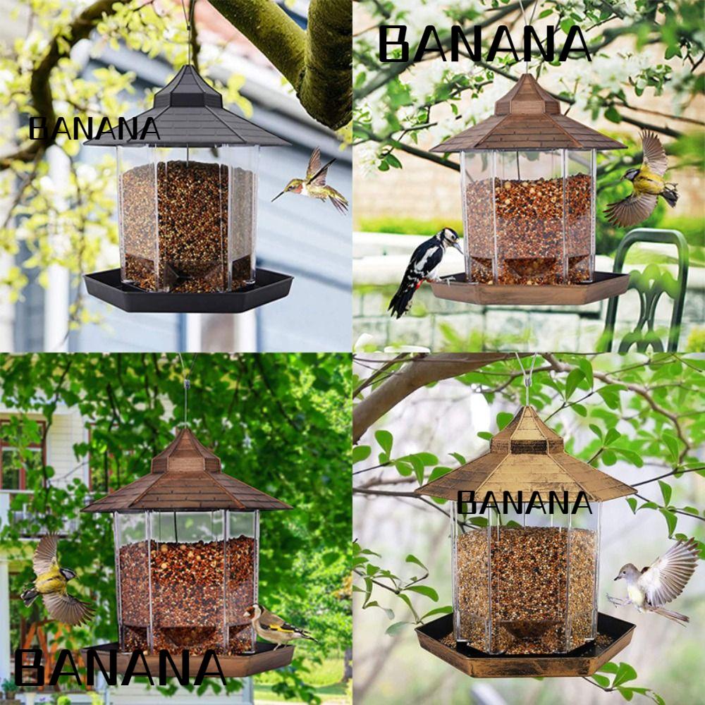 Banana1 ที่ให้อาหารนกป่า แบบแขวน สําหรับตกแต่งสวน กลางแจ้ง