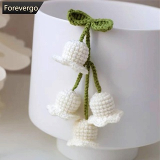 Forevergo จี้กระจกมองหลัง ลาย Lily Of The Valley น่ารัก เครื่องประดับ สําหรับตกแต่งภายในรถยนต์ V1X8