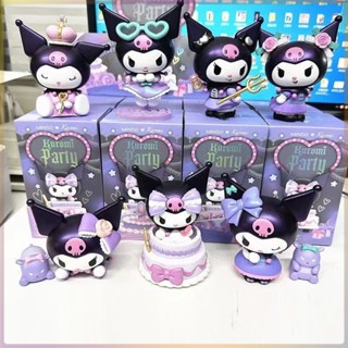 ของเล่นฟิกเกอร์ Sanrio Kuromi Mystery Box ของขวัญวันเกิด สําหรับเด็กผู้หญิง