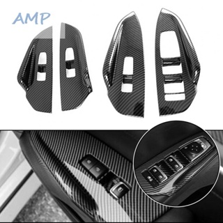 ⚡NEW 8⚡4pcs Carbon Fiber ABS  Lift Switch Panel Cover Trim For Kia K5 2020-2023