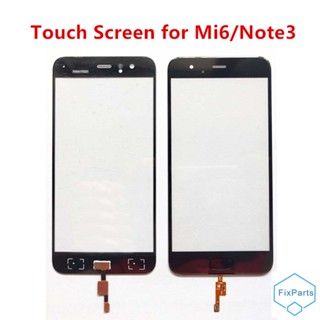 Mi6 อะไหล่หน้าจอสัมผัส LCD เซนเซอร์ดิจิไทเซอร์ แบบเปลี่ยน สําหรับ Xiaomi Mi 6 Note 3