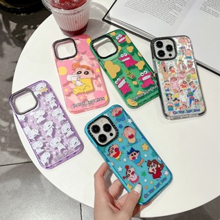 Casetify เคสโทรศัพท์มือถือ ซิลิโคนนุ่ม ใส ลายการ์ตูนชินจัง สําหรับ iPhone 14 11 12 13 Pro 14Pro Max