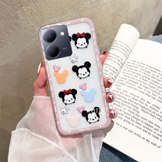 ใหม่ เคสโทรศัพท์มือถือ ซิลิโคนนิ่ม ใส บางมาก กันกระแทก ลายการ์ตูนน่ารัก แฟชั่น สําหรับ VIVO Y27 Y27 Y36 Y78 5G 2023 Y27 4G