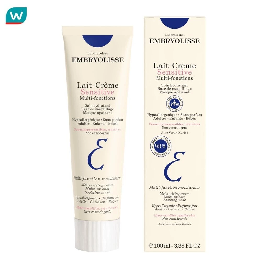Embryolisse เอ็มบรีโอลีสย์ เลท์-เครม เซนซิทีฟ 100 มล. ครีมบำรุงสำหรับผิวบอบบาง แพ้ง่าย