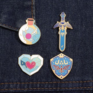 เข็มกลัด รูปเกม Legend of Zelda Pin Lapel Badges Auge Adventure สําหรับแฟนคลับ