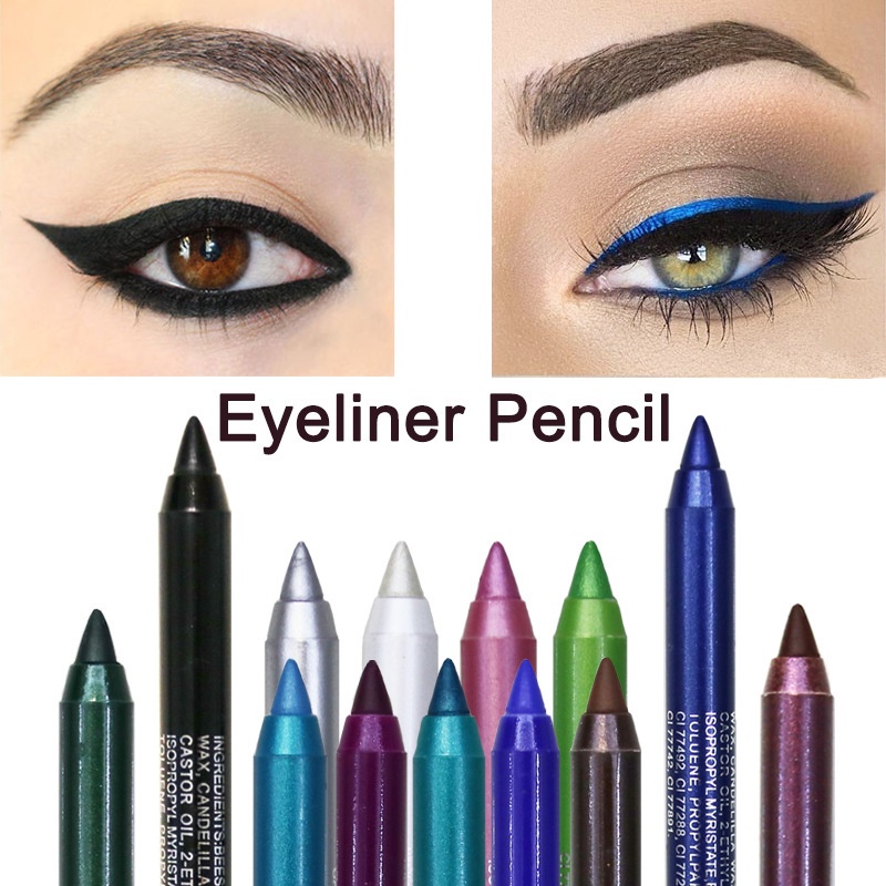 1 ชิ้น ติดทนนาน กันน้ํา อายไลน์เนอร์ ดินสอสี สีน้ําเงิน สีน้ําตาล สีดํา ปากกาอายไลเนอร์ ผู้หญิง แฟชั่น สี ตา แต่งหน้า เครื่องสําอาง
