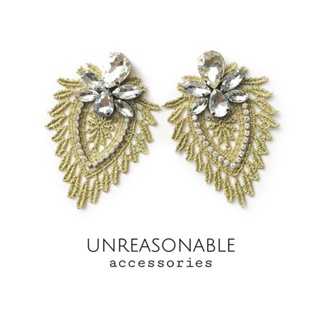 ต่างหูลูกไม้ สีทอง น้ำหนักเบา สวยใส่สบาย Unreasonable Accessories UA0026-02