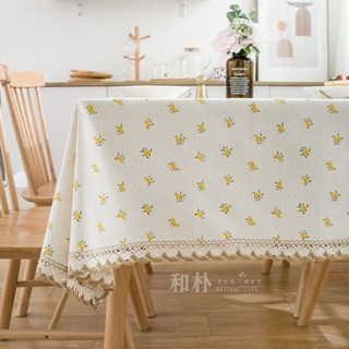 [Tablecloth] ผ้าปูโต๊ะ ผ้าฝ้าย ลายดอกไม้ ลูกไม้ สามารถปรับแต่งได้ สําหรับตู้ทีวี