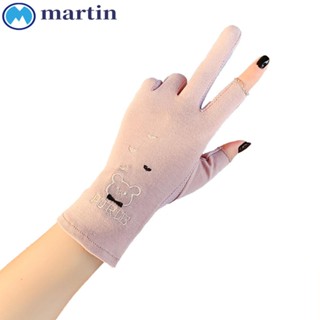 Martin ถุงมือตาข่าย ระบายอากาศ กันแดด ลายหมี แฟชั่นฤดูร้อน สําหรับผู้หญิง