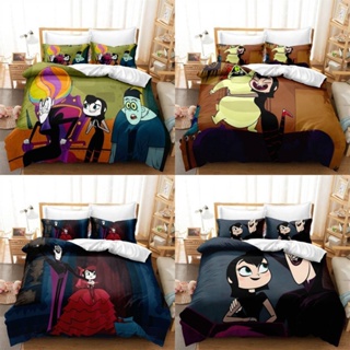 3in1 ชุดเครื่องนอน ผ้าปูที่นอน ผ้าห่ม ผ้านวม ซักทําความสะอาดได้ 23 Hotel Transylvania สําหรับหอพัก