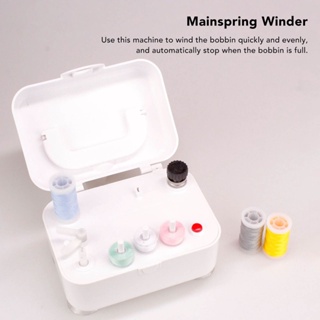 Chris office Bobbin Winder แบบพกพาสีขาวในครัวเรือนอุตสาหกรรมไฟฟ้า Automatic Sewing Winding Tool