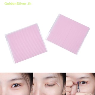 Goldensilver เทปสติกเกอร์ไฟเบอร์ สองด้าน มีกาวในตัว สําหรับติดตาสองชั้น 104 ชิ้น