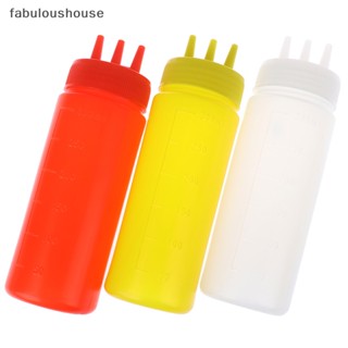 [fabuloushouse] ขวดบีบซอสมะเขือเทศ ซอส 3 หลุม พร้อมส่ง