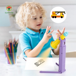 Sudeyte ชุดโต๊ะวาดภาพระบายสี 5 สไลด์ อเนกประสงค์ ของเล่นเสริมการเรียนรู้เด็ก