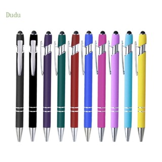 Dudu ปากกาลูกลื่น สไตลัส 1 0 มม. สีดํา 10 ชิ้น