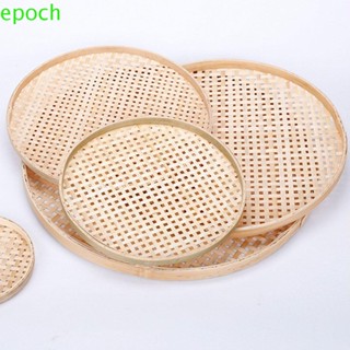 Epoch ตะแกรงไม้ไผ่สาน ทรงกลม แฮนด์เมด สําหรับทําอาหารทอด