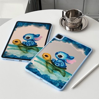 เคสแท็บเล็ต ลายการ์ตูน Stitch สีฟ้า สําหรับ Apple ipad 10.2 10.5 air 4 5 ipad 11 นิ้ว ipad 2022 10.9