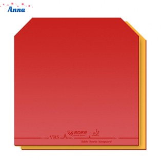 【Anna】ไม้ตีปิงปอง ยางพารา หนา 1/2 X 2.1 มม. สีดํา แดง