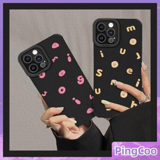 Pingcoo - เข้ากันได้สำหรับ เคส iphone 11 เคสไอโฟน เคสไอโฟน11  เคสโทรศัพท์แบบนิ่มกันกระแทกวีเนียร์ลายแนวตั้งสีดำป้องกันกล้อง Simple Small Letters เข้ากันได้กับ iPhone 14 13 Pro MAX 12 PRO MAX XS XR สูงสุด 7 8