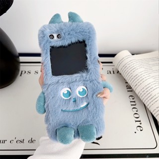 เคสป้องกันโทรศัพท์มือถือ ผ้ากํามะหยี่ขนนิ่ม ขนนิ่ม อบอุ่น สําหรับ Samsung Galaxy Z Flip 5 4 3 2 1 5G Z Flip5