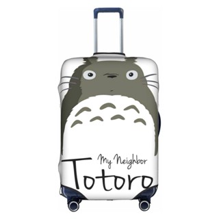 ผ้าคลุมกระเป๋าเดินทาง ป้องกันรอยขีดข่วน ล้างทําความสะอาดได้ ลายการ์ตูน Totoro ขนาด 18-32 นิ้ว