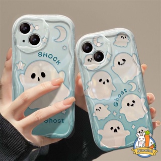 เคสโทรศัพท์มือถือแบบใส ขอบโค้ง กันกระแทก ลายผีน้อยน่ารัก 3D สําหรับ Infinix Hot 30i 30 20i 20 12 9 8 Play Lite Note 12 Pro Turbo G96 Smart 7 6 5