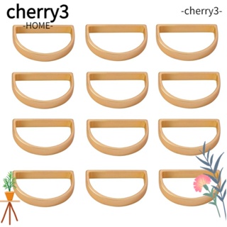 Cherry3 แหวนผ้าเช็ดปาก สเตนเลส เนื้อแมตต์ สีทอง ทรงตัว D สไตล์โมเดิร์นมินิมอล 12 ชิ้น