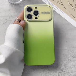 เคสโทรศัพท์มือถือ TPU นิ่ม ไล่โทนสี ขนาดใหญ่ หรูหรา สําหรับ iPhone 12 13 14 Promax 11