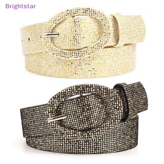 Brightstar Shinning เข็มขัดคาดเอว กางเกงยีนส์ เลื่อม เข็มขัด สําหรับผู้หญิง ผู้ชาย กลิตเตอร์ Studde ใหม่