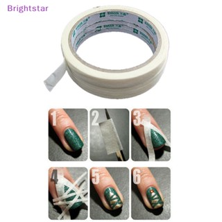 Brightstar ม้วนเทปสติกเกอร์ ลายแฟนซี สีขาว 0.5 ซม. 17 เมตร สําหรับตกแต่งเล็บ DIY