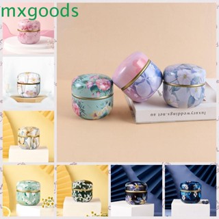 Mxgoods กล่องเก็บชาทรงกลมขนาดเล็กแบบพกพาสไตล์ญี่ปุ่น