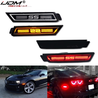 Ijdm โคมไฟหรี่ข้างหน้า และหลัง LED โลโก้ SS สําหรับ Chevy Camaro 2010 2011 2012 2013 2014 2015 92195248 92246253 92246252