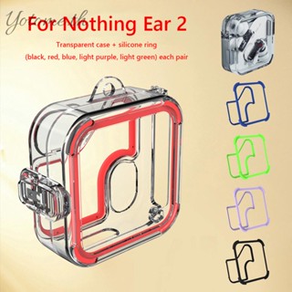 เคสหูฟัง พร้อมแหวนซิลิโคน 5 คู่ สําหรับ Nothing Ear 2 [Yotome.th]