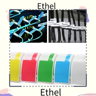 Ethel1 ป้ายสติกเกอร์เลเซอร์ มีกาวในตัว สําหรับเครื่องพิมพ์สายเคเบิล 100 ชิ้น