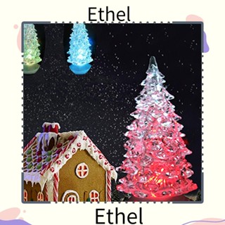 Ethel1 โคมไฟกลางคืน LED เรืองแสง 15 ซม. หลากสี สําหรับตกแต่งต้นคริสต์มาส 2 ชิ้น