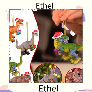 Ethel1 จี้ไม้ รูปไดโนเสาร์ สําหรับตกแต่งคริสต์มาส