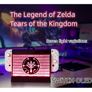 โคมไฟกลางคืน LED รูปเกม The Legend of Zelda SWITCH OLED Mario Pikachu 3d ชาร์จ USB สําหรับตกแต่งบ้าน