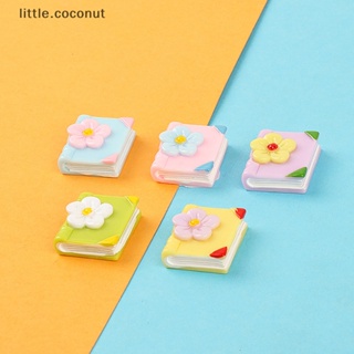 [little.coconut] หนังสือเรซิ่นจําลอง ขนาดเล็ก สําหรับตกแต่งบ้านตุ๊กตา โทรศัพท์