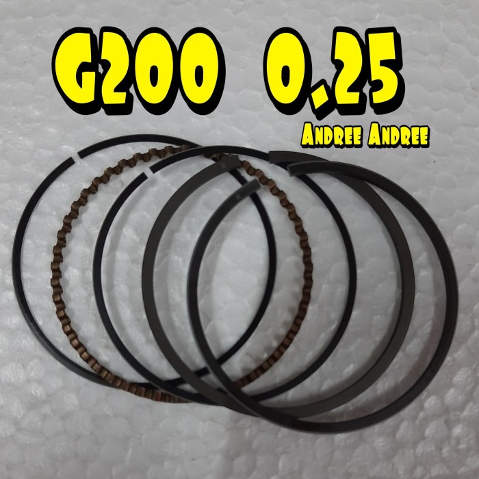 MESIN G200 ขนาด 0.25 Ring Piston Seher Honda G-200 G 200 เครื่องยนต์ขนาด 025