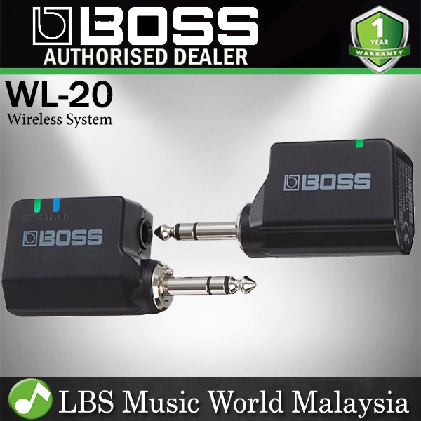 Boss WL-20 ระบบกีตาร์ไร้สายดิจิตอลความต้านทานสูงพร้อมการจําลองโทนสายเคเบิล (WL20)