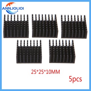 Ann ฮีทซิงค์อลูมิเนียม 25x25x10 มม. พร้อมแผ่นความร้อน สําหรับหม้อน้ํา PC Chip Cpu