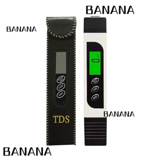 Banana1 TDS ปากกาทดสอบอุณหภูมิ พลาสติก ±2% 3-In-1 TDS/EC/Temp 0-9999μs 0-4999ppm สีขาว 0-4999ppm สําหรับสระว่ายน้ํา