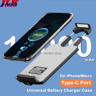 [JLK] 5000/10000mAh Universal Battery Charger Case for iPhone 12 13 14 plus 15 pro max S23 S24 ultra etc Portable External Power Bank Charger Case