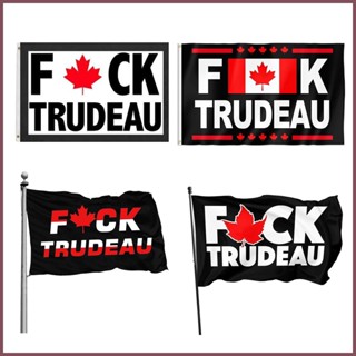 Fuck Trudeau Canada ธงแบนเนอร์โพลีเอสเตอร์ F 3x5 ฟุต 90x150 ซม. น้ําหนักเบา ไม่ซีดจาง