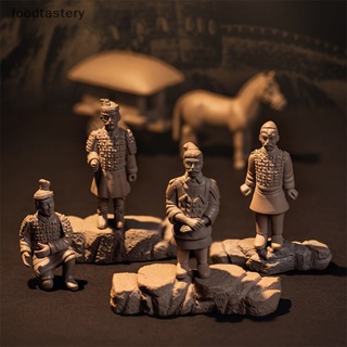 Fty ตุ๊กตาฟิกเกอร์ Emperor Qins Terracotta Warriors ขนาดเล็ก สําหรับตกแต่งบ้านตุ๊กตา 1 ชุด