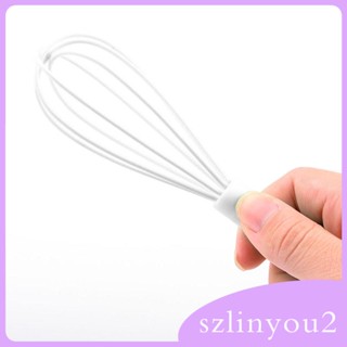 [szlinyou2] ตะกร้อตีไข่ ซิลิโคน ไม่เป็นรอย สีชมพู สําหรับตีฟองนม