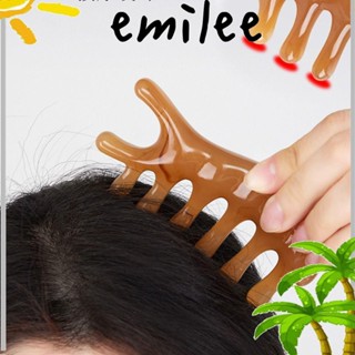 EMILEE หวีไม้จันทน์ นวดหนังศีรษะ และหนังศีรษะ ช่วยให้เลือดไหลเวียน