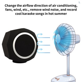 แผ่นโฟมป้องกันเสียงรบกวน กันลม กันลม แบบพกพา สําหรับไมโครโฟน