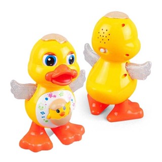 Electric Dance Lighting Duck Educational Toy Interactive Dancing Yellow Duck