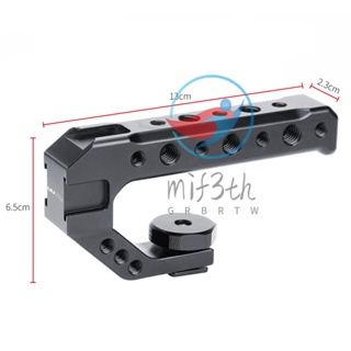 Uurig R005 อุปกรณ์เมาท์ขาตั้งกล้อง อะลูมิเนียมอัลลอย พร้อมสกรู 1/4 นิ้ว 3/8 นิ้ว 3 รู